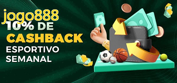 10% de bônus de cashback na jogo888